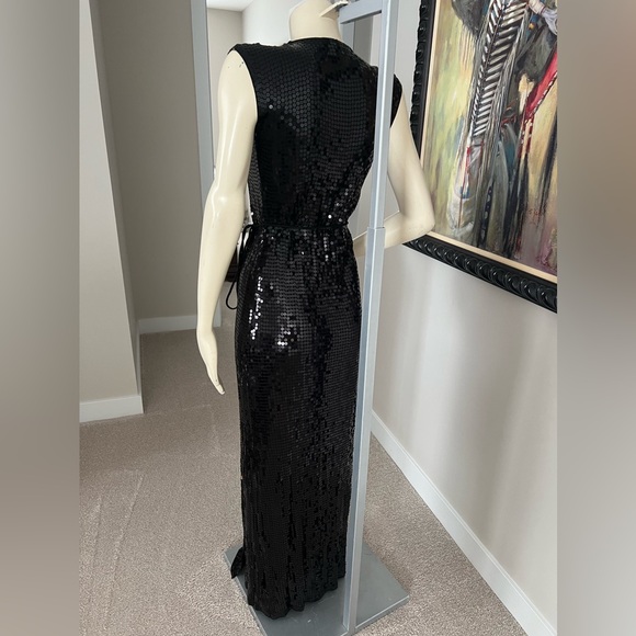 Michael Kors Sequin Wrap Maxi Dress - Picture 8 of 12